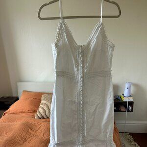 Lovers & Friends White Midi Dress L - Like New